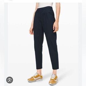 Lululemon Essentials High Rise Trousers (Navy Blue)